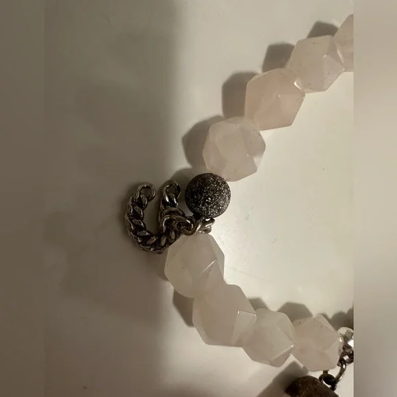 LOVE THIRTEEN ROSE QUARTZ CRYSTAL BRACELET - Picture 6 of 7